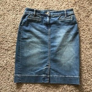 Talbots Petites 2P Denim Skirt Y2K GREAT SHAPE